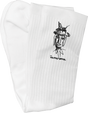 THE HEATED WHEEL GRASSHOPPER GUY CREW SOCKS WHITE 1pr