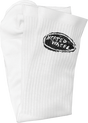 THE HEATED WHEEL OVAL CREW SOCKS WHITE 1pr