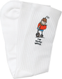 THE HEATED WHEEL PEOPLE MOVER CREW SOCKS WHITE 1pr