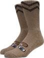 TOY MACHINE BETARD CREW SOCKS BROWN 1pr