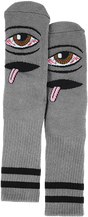 TOY MACHINE BLOODSHOT EYE CREW SOCKS-SLATE GREY 1pr