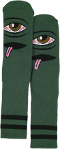 TOY MACHINE BLOODSHOT EYE CREW SOCKS FOREST GREEN 1pr
