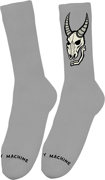 TOY MACHINE HEAVY METAL CREW SOCKS GREY 1pr