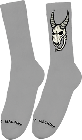 TOY MACHINE HEAVY METAL CREW SOCKS GREY 1pr