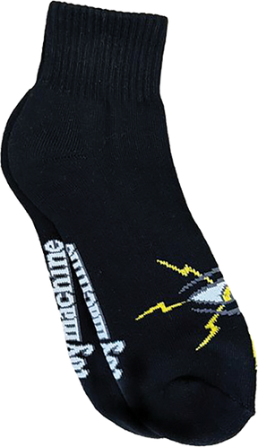 TOY MACHINE LIGHTENING EYE CREW SOCKS BLACK 1pr