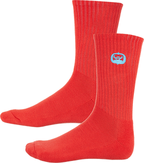 TOY MACHINE MATOKIE EMB. LOGO CREW SOCK RED 1pr