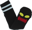 TOY MACHINE MONSTER FACE CREW SOCKS BLACK 1pr