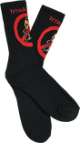 TOY MACHINE NO SCOOTER CREW SOCKS BLACK 1 pair