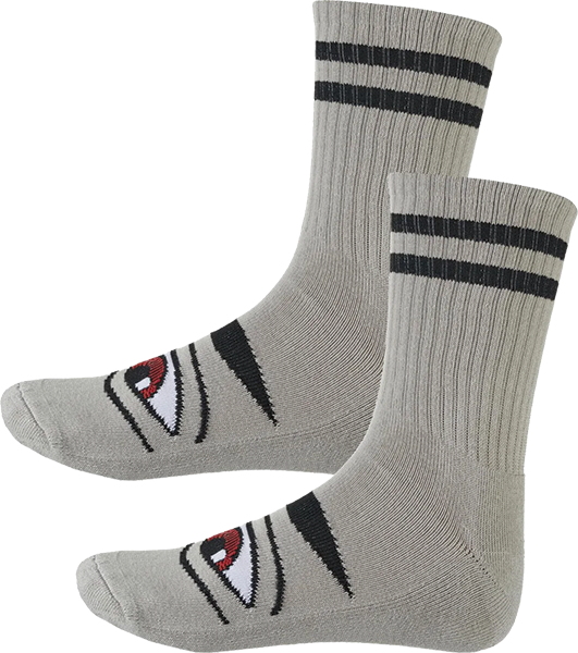 Toy Machine SECT EYE CREW SOCKS-GREY 1pr