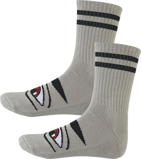 Toy Machine SECT EYE CREW SOCKS-GREY 1pr