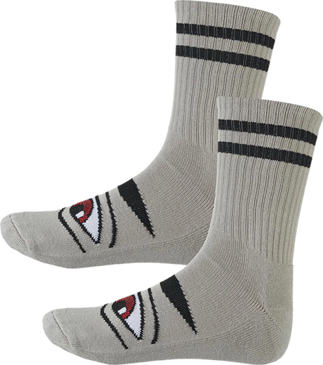 Toy Machine SECT EYE CREW SOCKS-GREY 1pr