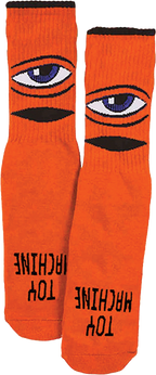 TOY MACHINE SECT EYE YOUTH CREW SOCKS ORANGE 1pair