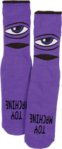 TOY MACHINE SECT EYE YOUTH CREW SOCKS PURPLE 1pair