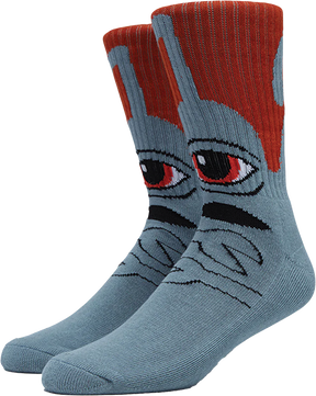TOY MACHINE SECT HUG CREW SOCKS GREY 1pr