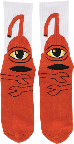 TOY MACHINE SECT HUG CREW SOCKS RUST 1pr