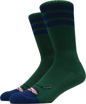 TOY MACHINE STONER SECT CREW SOCKS FOREST 1pr