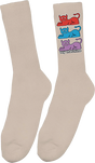 TOY MACHINE TRIPLE CAT CREW SOCKS TAN 1pr