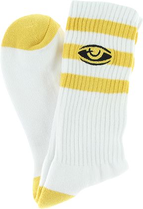 TOY MACHINES WATCHING CREW SOCKS GOLD 1pr