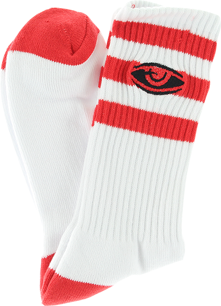 TOY MACHINES WATCHING CREW SOCKS RED 1pr