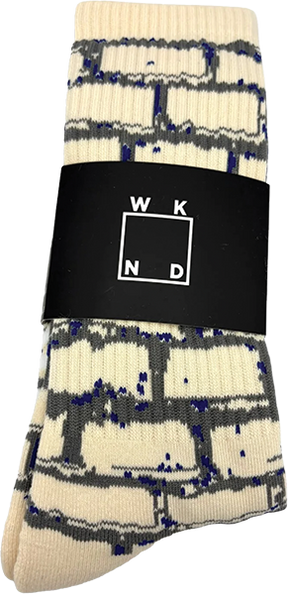 WKND BRICK CREW SOCK CREAM