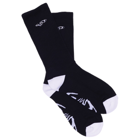 WKND FISHBONE CREW SOCKS BLACK