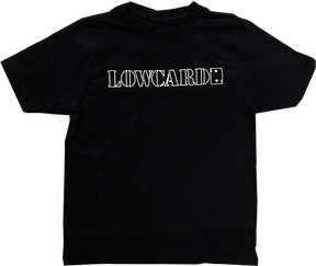 LOWCARD OUTLINE LOGO YTH SS MEDIUM BLACK