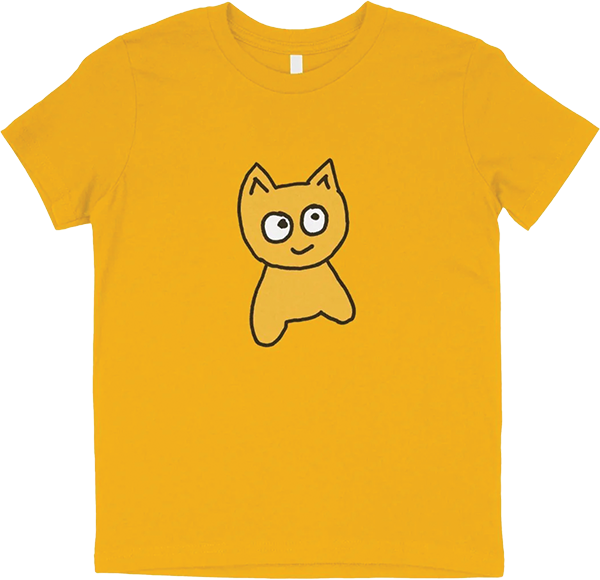 MEOW BIG CAT YTH SS L GOLD