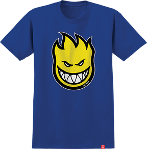 SPITFIRE BIGHEAD FILL YOUTH SS TSHIRT XLARGE ROYAL/YEL/WT/BK