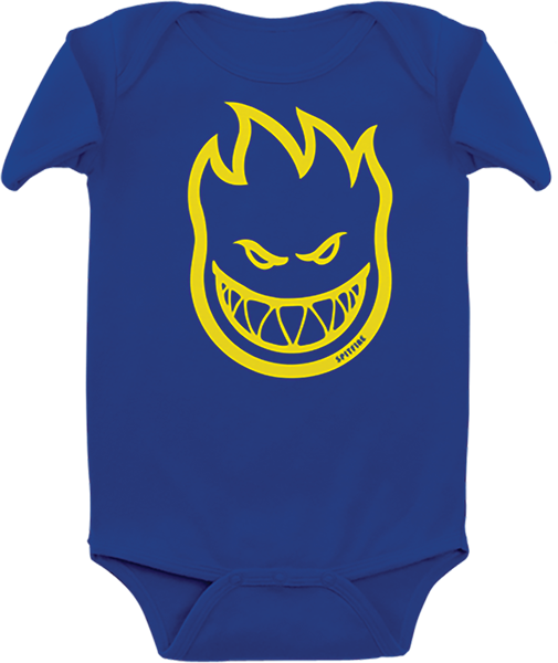 SPITFIRE BIGHEAD INFANT ONESIE 24M ROYAL/YEL