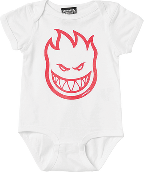 SPITFIRE BIGHEAD ONESIE 24M-WHT/RED