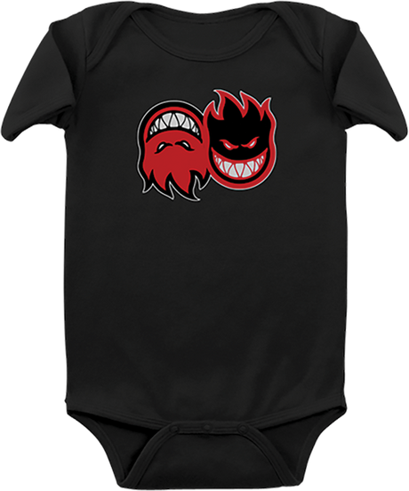 SPITFIRE ETERNAL FILL INFANT ONESIE 18M-BLK/RED/BLK/WHT