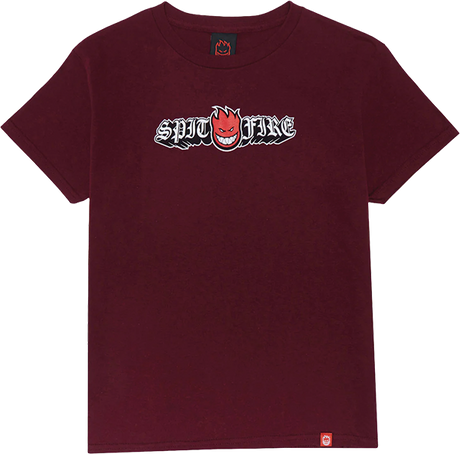 SPITFIRE OLD E DROP BIGHEAD YTH SS S-MAROON/RD/BLK/WT