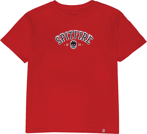 SPITFIRE TEAM BIGHEAD FLAMES YTH SS S-RED/BLK