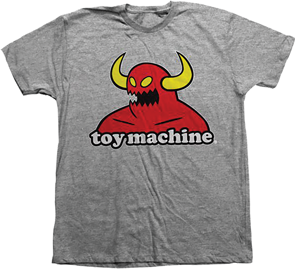 TOY MACHINE MONSTER YOUTH SS XLARGE GREY