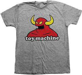 TOY MACHINE MONSTER YOUTH SS XLARGE GREY