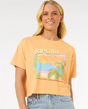 Rip Curl La Paloma Crop Top Tshirt Womens Pastel Orange