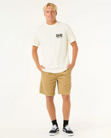 Rip Curl Shield Tshirt Mens Bone L