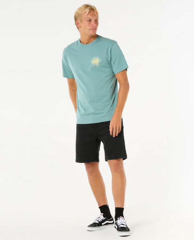 Rip Curl Dazed Tshirt Mens Blue Lagoon