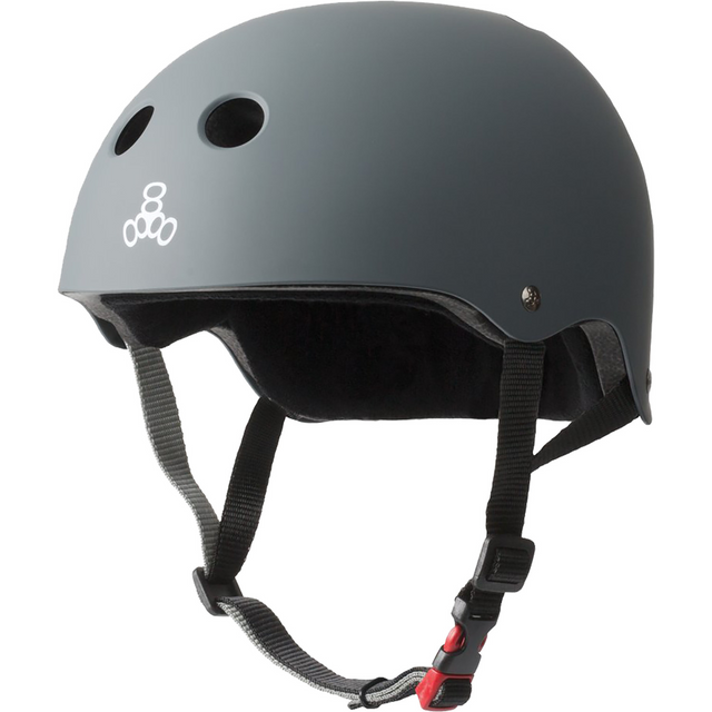 Triple 8 Deep Cover Certified Helmet Matte Grey L/XL