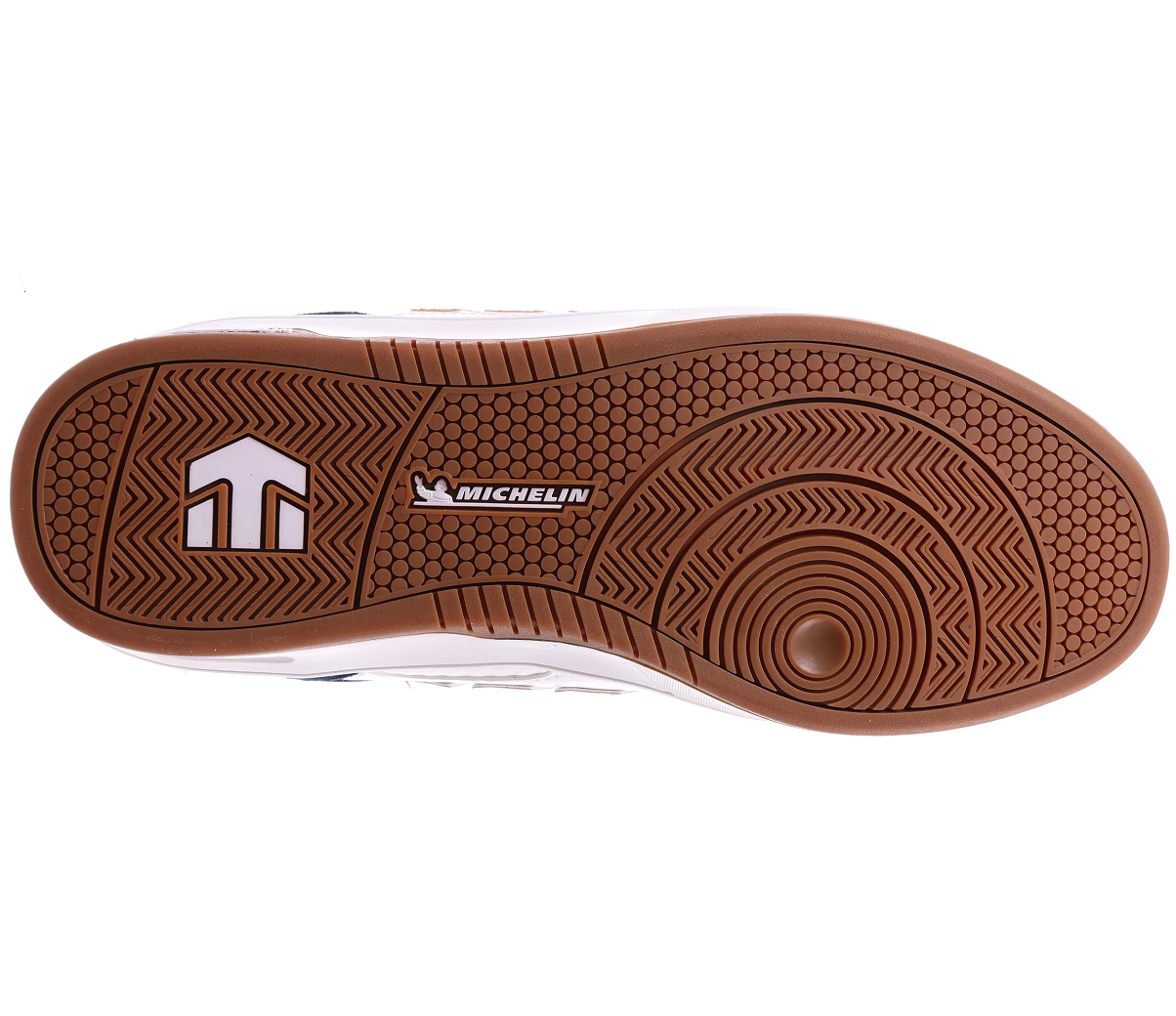 Etnies Aurelien Michelin Core Skate Shoes White Navy Gold