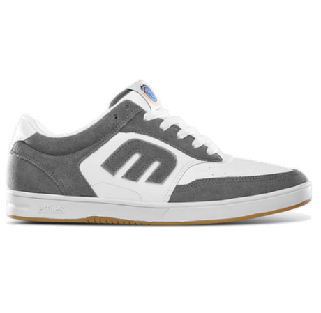 Etnies Aurelien Core Skate Shoes Grey White 10