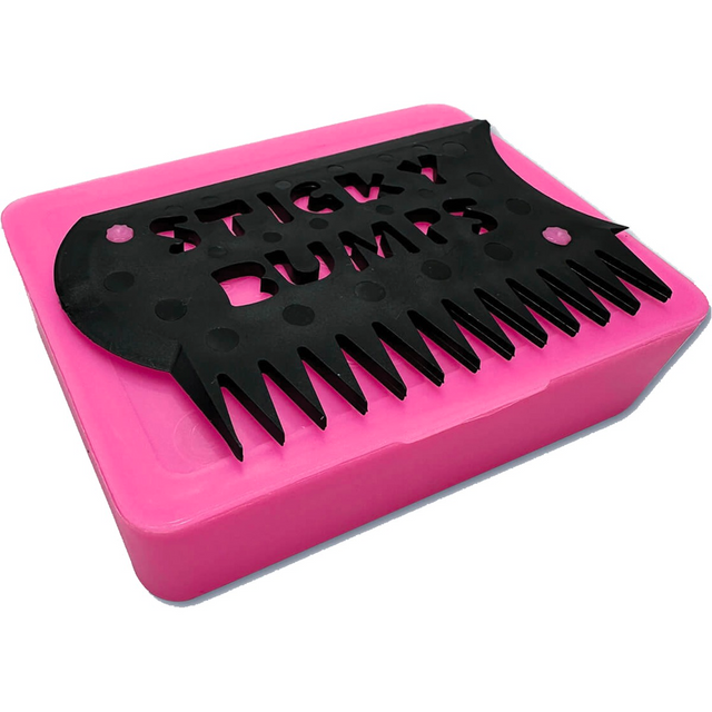 Sticky Bumps Wax Comb Box Pink Black 3x4