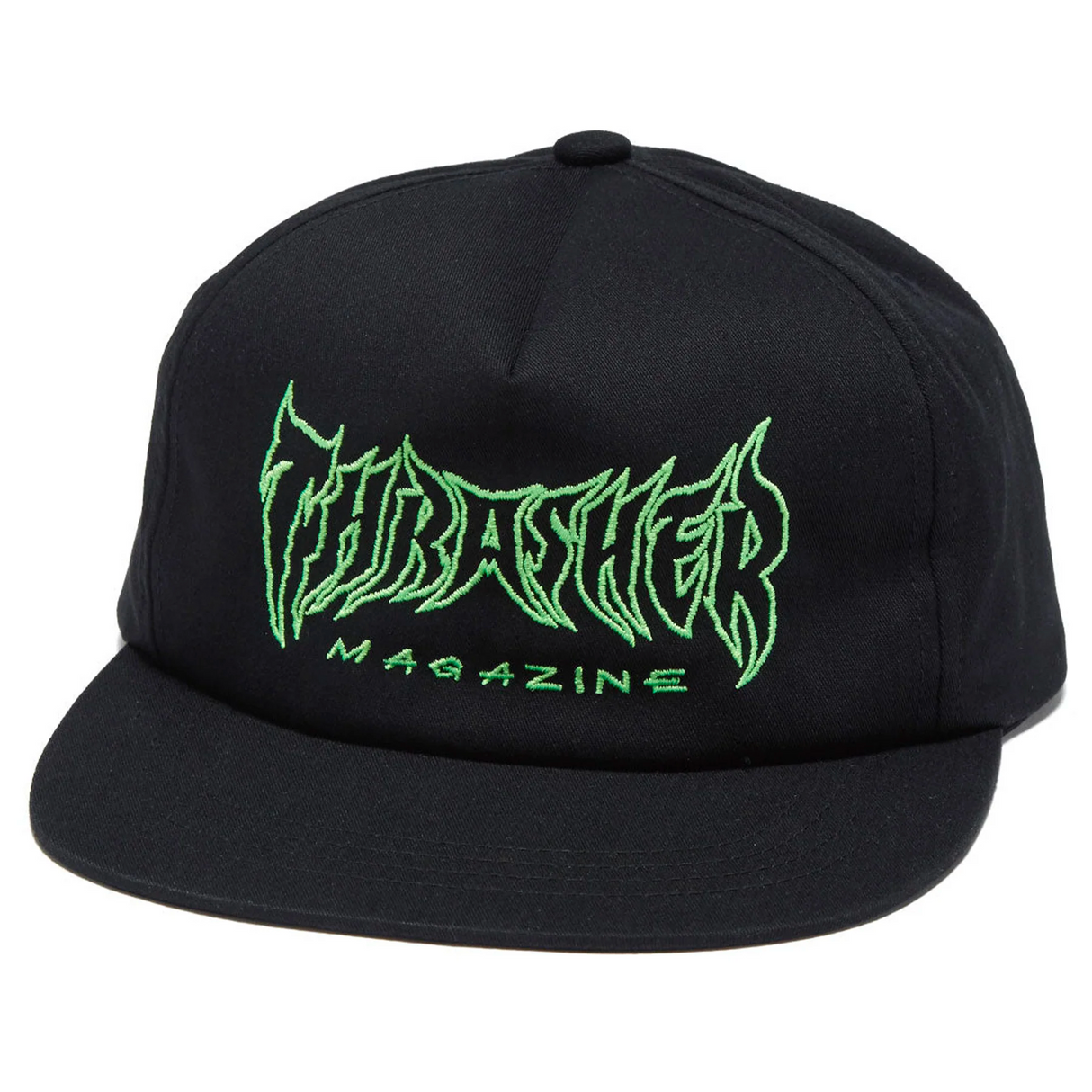 Thrasher Metal Hat Black Snapback