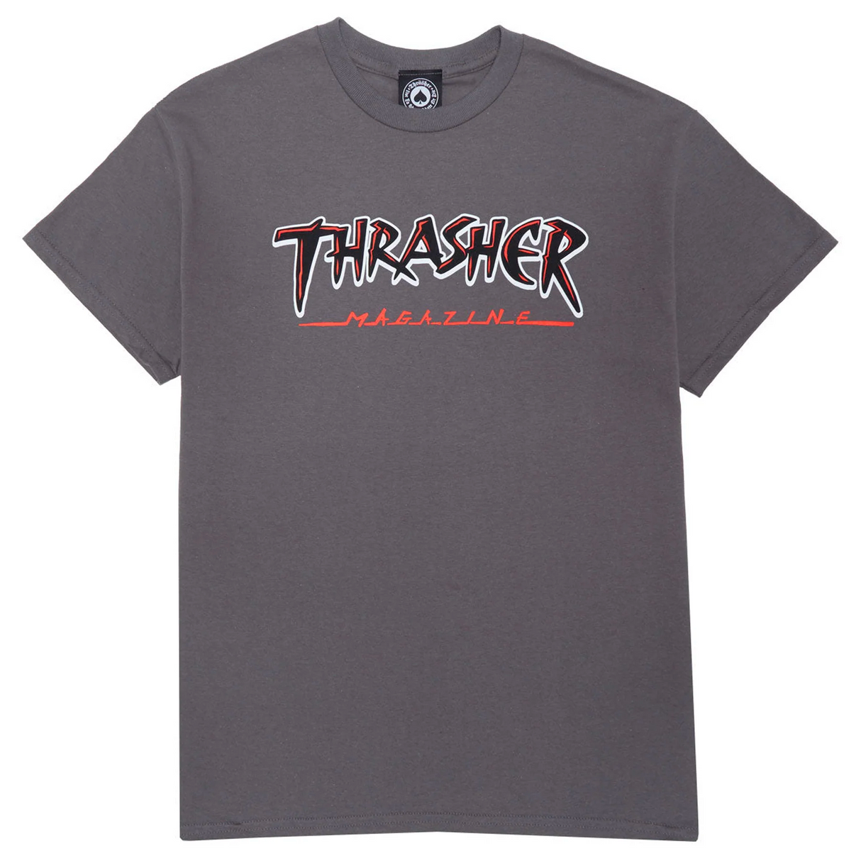 Thrasher Slash Tshirt Charcoal L