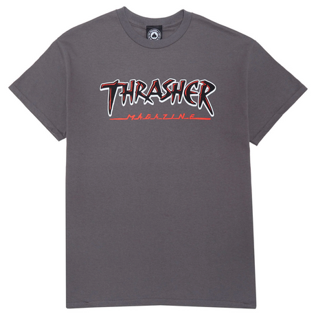 Thrasher Slash Tshirt Charcoal L