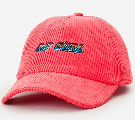 Rip Curl Icon Surf Hat Corduroy Womens Coral Adjustable