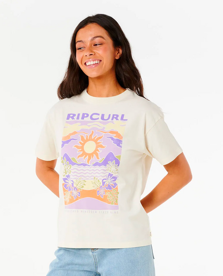 Rip Curl Dune Dancer Relax Tshirt Womens White M