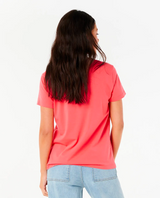 Rip Curl Radiant Standard Tshirt Womens Washed Red