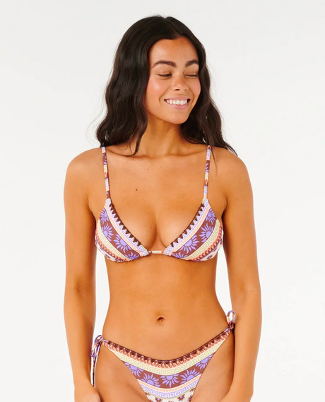 Rip Curl Amare Sliding Tri Swim Top Off White