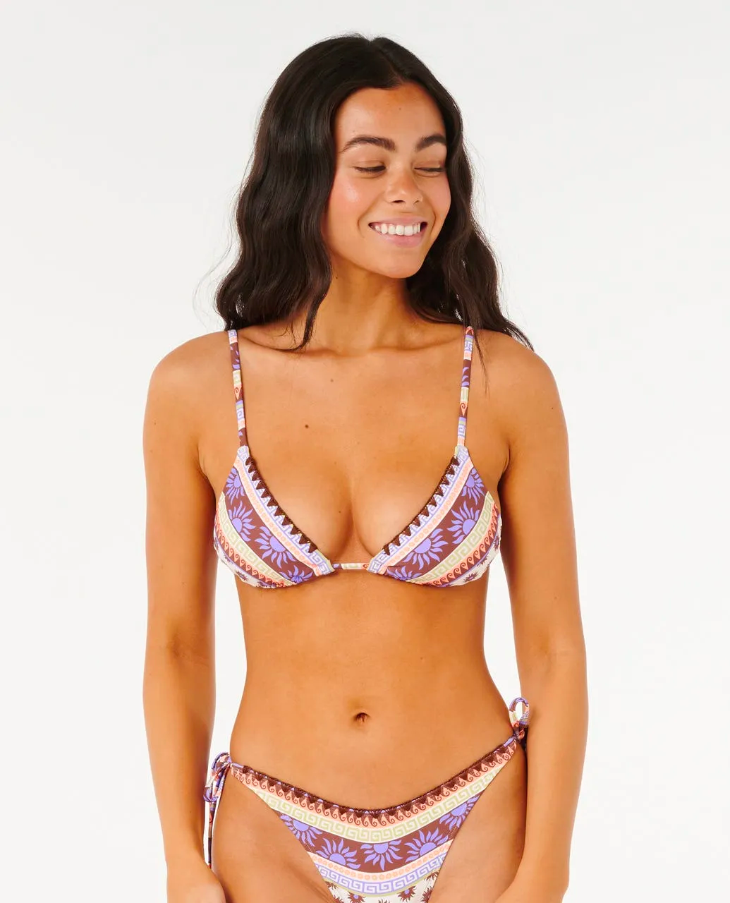 Rip Curl Amare Sliding Tri Swim Top Off White M